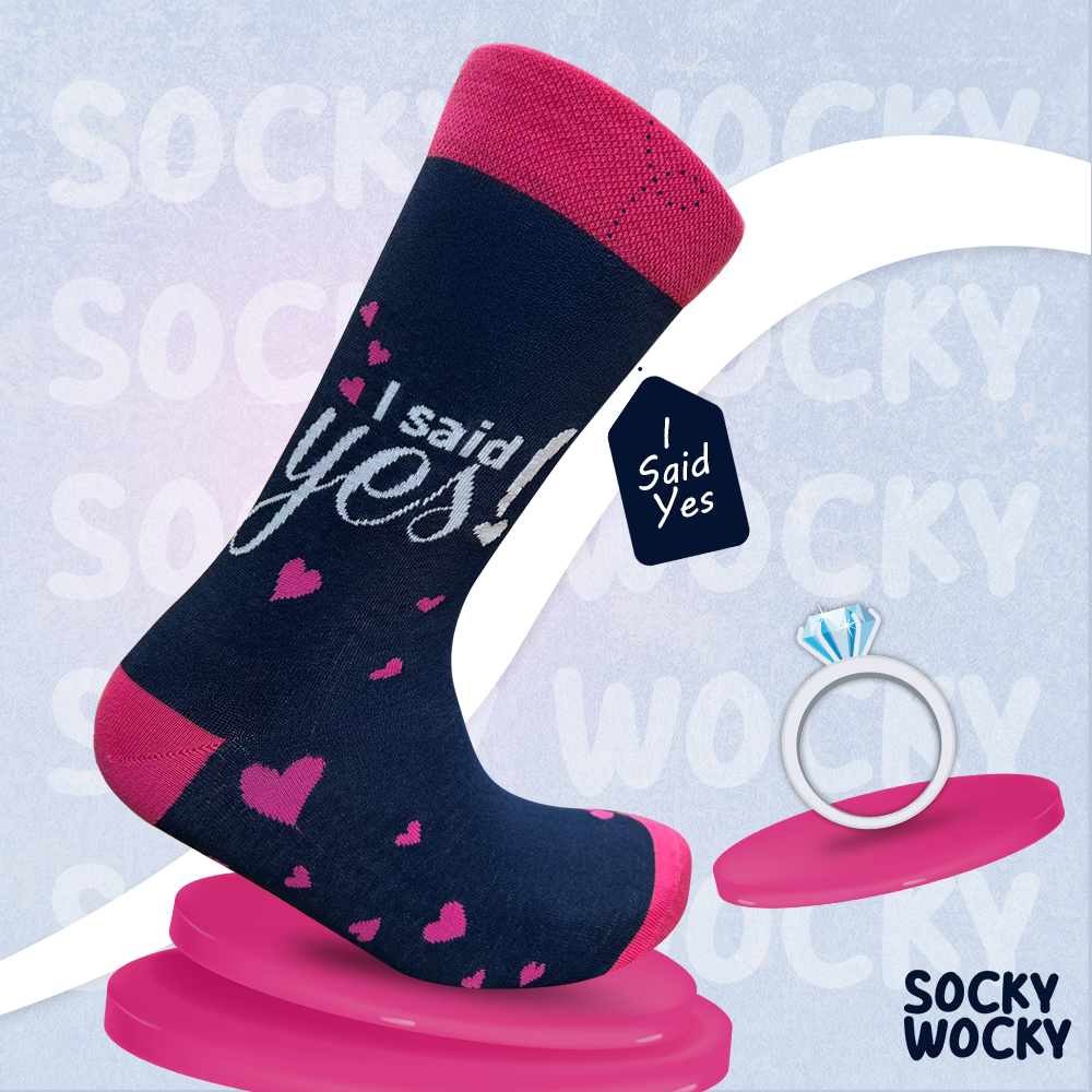 I Said Yes Socks Engagement Celebration Edition